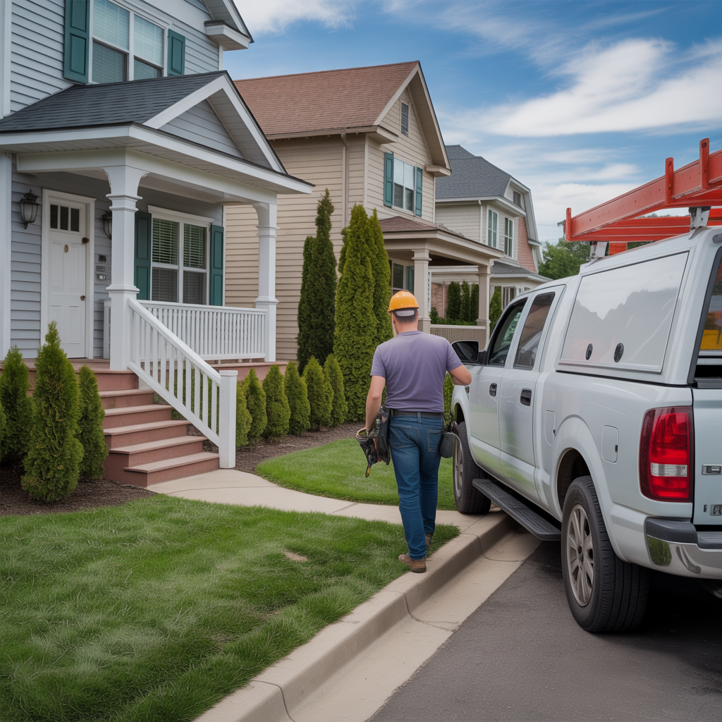 Fake roofing contractor approaching a Howell Township home with unmarked vehicle.