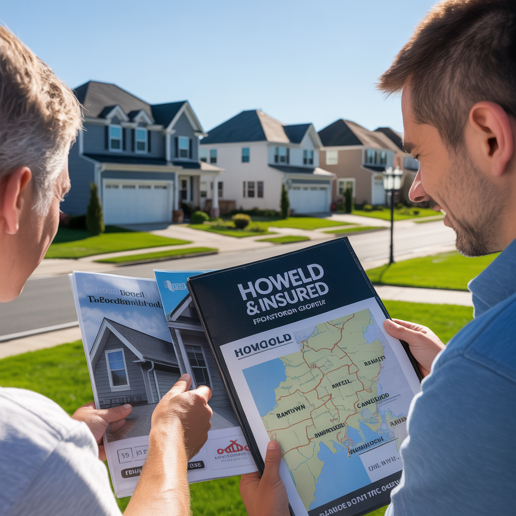 Homeowner in Howell Township discussing roof options with a local contractor.