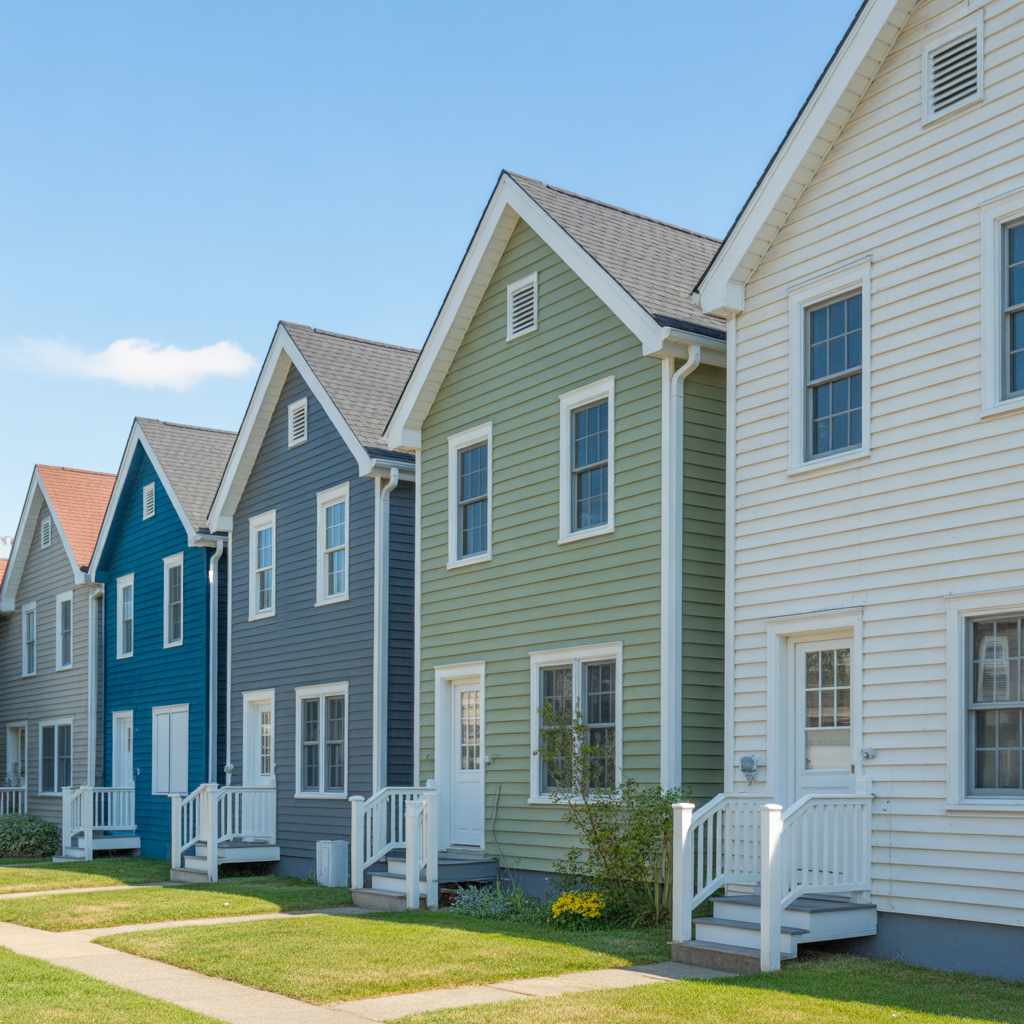 Popular siding colors on New Jersey homes in 2025.