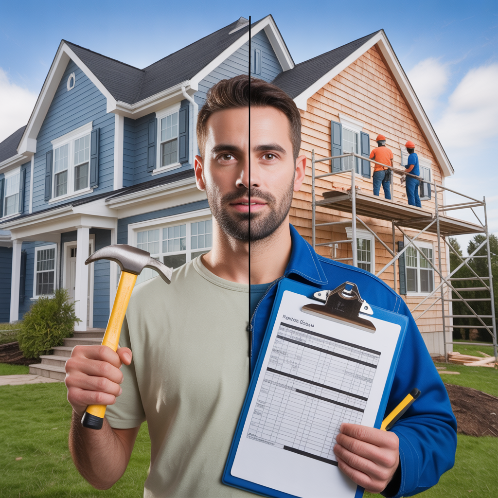 DIY tools versus professional siding crew comparison for a Howell Township home.